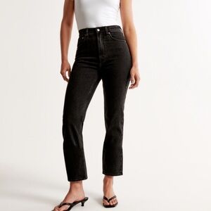 Abercrombie Ultra High Rise Ankle Straight Jeans